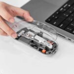 Trendy Hot Selling WIWU Crystal Transparent Wireless Mouse - Image 2