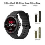 Udfine Watch GS 1.38 - HD Display Bluetooth Calling Alexa With GPS Smartwatch Double Straps - Black Color